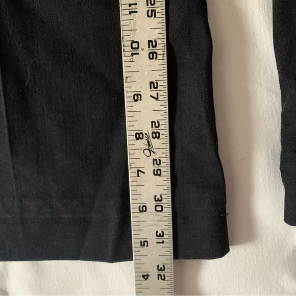 7 For All Mankind women's size 30 Black Flare Denim Jeans - Picture 12 of 13